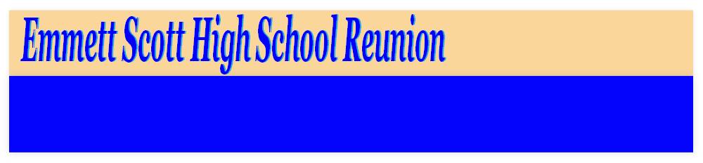 Emmett Scott High School Reunion 
